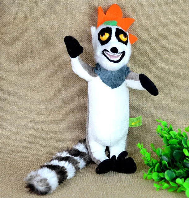 BOHS Madagascar Plush Penguin Animals Toys,Lion Alex Zebra Marty Giraffe Melman Hippopotamus Gloria Pelucia Brinquedo Juguete