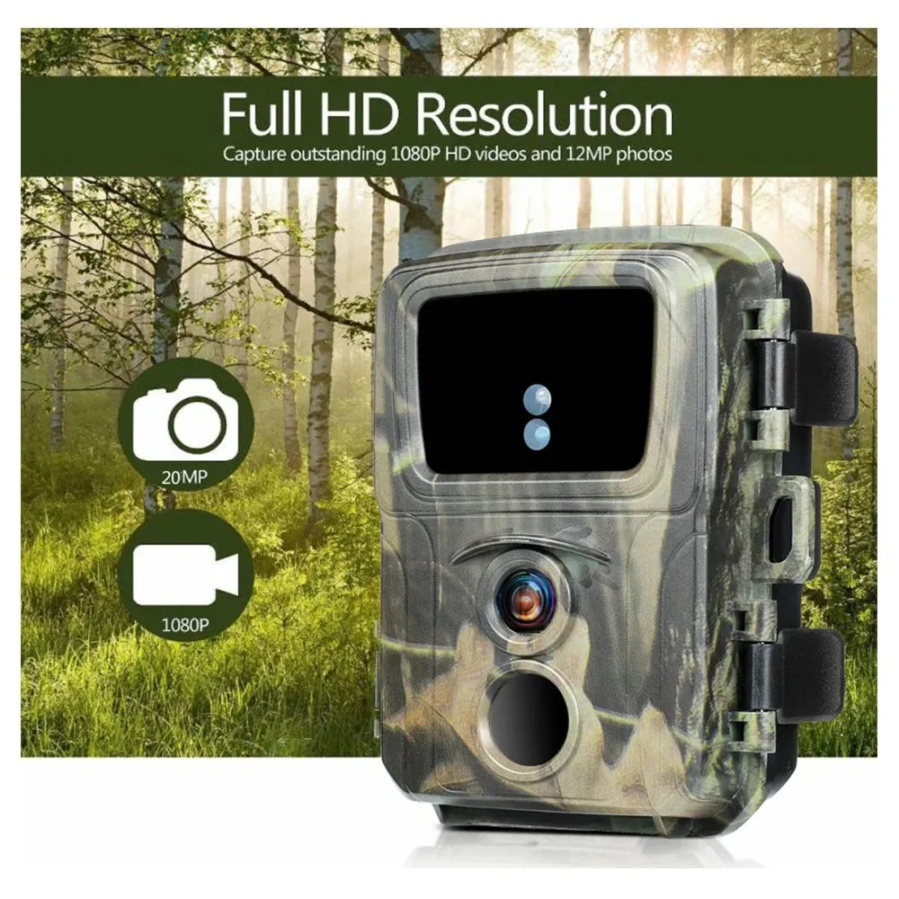 Mini Trail Hunting Camera Mini600 Wildlife Hunter Camera 20MP 1080P Forest Animal Camera Night Photo Trap Surveillance Tracking