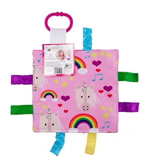 Unicorn Crinkle 8" Learning Lovey