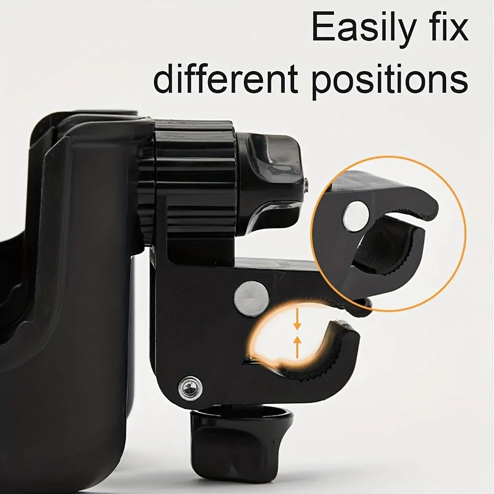 Universal Stroller Cup Holder  Organizer Securely Hold Drinks and Essentials